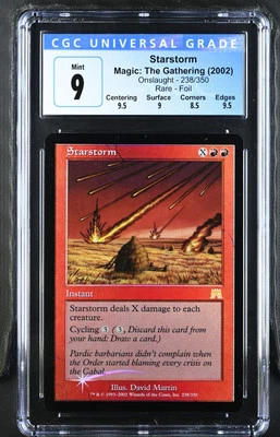 STARSTORM Onslaught Foil Rare CGC 9 MTG [Nostalgium] - Image 1 of 2