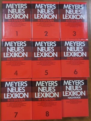 Meyers Neues Lexikon in 8 Bänden + Nachträge - Bild 1 von 3