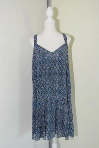 Witchery T back Blue Print Dress Size 12 Casual - Picture 1 of 7