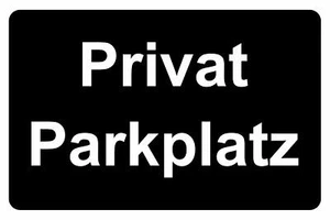 Privates Parkschild - Picture 1 of 1