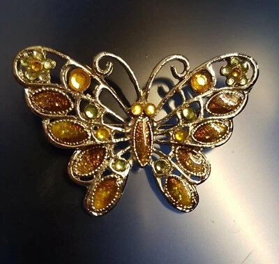 Vintage silver butterfly brooch - Image 1 of 3