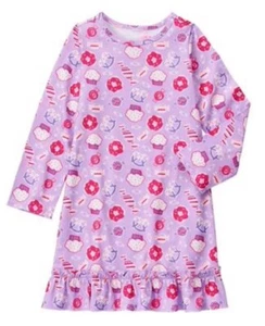 NWT Gymboree Girls Cupcake Candy Shop Nightgown Gymmies Pjs Long Sleeve Xxs 2t - Picture 1 of 1