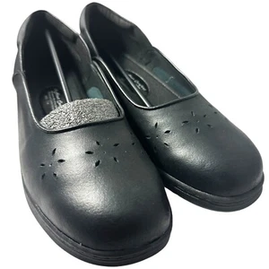 24 HOUR COMFORT WOMEN'S BLACK WIDE WIDTH SLIP ON SHOES (2) Shoes Dress Footwear - Picture 1 of 2