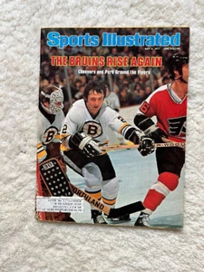 Sports Illustrated Brad Park Gerry Cheevers Boston Bruins Canadiens 1977 - Bild 1 von 3