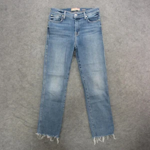 Pantalones de mezclilla para mujer 7 For All Mankind 28 azul lavado claro tiro alto boyfriend - Imagen 1 de 11