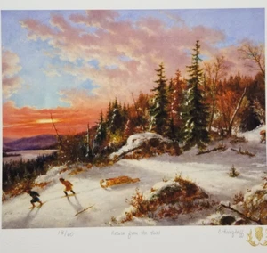 CORNELIUS KREIGHOFF Limited Edition 4 Lithographs Canadian Artist Signed 13/60 - Picture 1 of 16