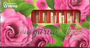 100% Genuine Bulgarian 0.3 % Pure ROSE OIL (OTTO) Perfume 10 x 2.1ml Certified - Picture 1 of 5