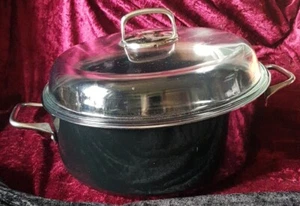 Silit Silargan Kochtopf Made Germany Ø 28 cm Topf Schmortopf Glasdeckel schwarz - Bild 1 von 5