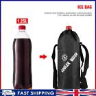 ~ Oxford Ice Bag Waterproof Cooler Pack Durable for Camping Picnic (Black)