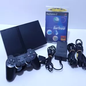 PlayStation 2 charcoal black set controller, game software retro game rare item - Picture 1 of 10
