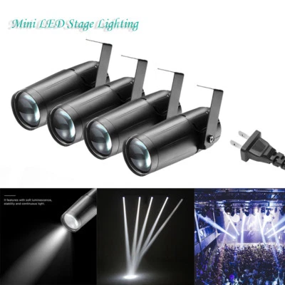 White LED Stage Lighting Spotlight Beam Pinspot Light KTV DJ Disco Party  US - Image 1 of 4