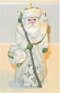 Cinturón Dorado Pam SCHIFFERL Blanco Santa Claus Zorro Búho Staff Navidad Medio Oeste De Colección - Imagen 1 de 5