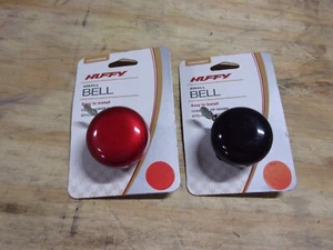 2 NUOVO HUFFY CAMPANELLO MANUBRIO PICCOLA BICICLETTA - 1-ROSSO, 1-NERO # 674BL #676BL - Foto 1 di 2