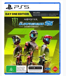 MONSTER SUPERCROSS 25 + BONUS - SONY PLAYSTATION 5 (BRAND NEW, SEALED) - Picture 1 of 2