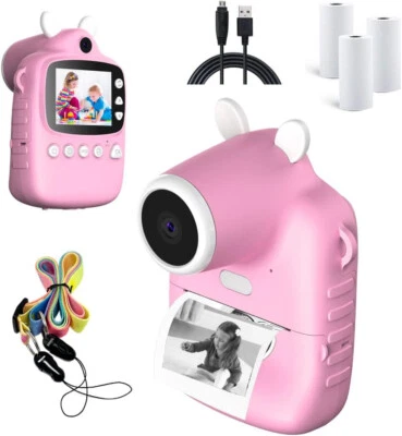 Digital Video Camera for Toddler Girls/ Instant Print Camera for Kids - Pink - Image 1 of 4