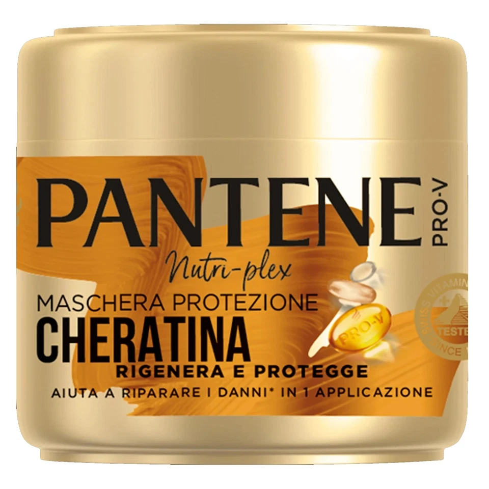 PANTENE PRO-V MASCHERA CHERATINA RIGENERA E PROTEGGE 300ML TRATTAMENTO CAPELLI - Immagine 1 di 1