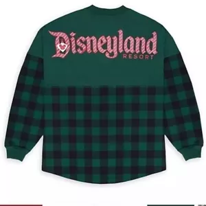 Disneyland Holiday Plaid Spirit Jersey for Adults NWT XS - Picture 1 of 8