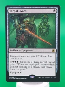 Tarjeta rara MTG LOTR Vorpal Sword R 124/281 - Imagen 1 de 3