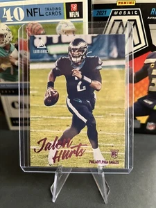 2020 Panini Chronicles Luminance Pink RC Jalen Hurts Philadelphia Eagles - Bild 1 von 2