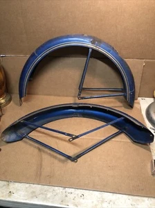 Rare Vintage Balloon Fenders Monark Firestone Holiday Bicycle Part - 26” Tires - Picture 1 of 11