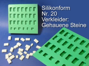 Silikonform, Verkleider gehauene Steine, Nr. 20 Krippenbau, LGB Gartenbahn - Bild 1 von 6