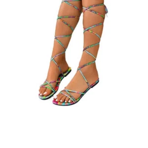 Open Toe Flats Sandalen - Bild 1 von 4