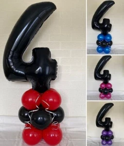 ETÀ 4 - ESPOSITORE DECORAZIONE TAVOLO PALLONCINI - 4° COMPLEANNO - NO ELIO NECESSARIO - Foto 1 di 1