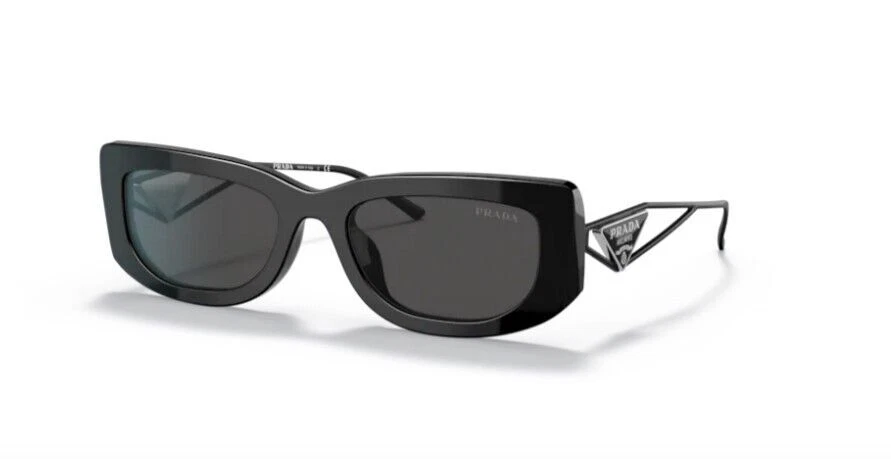 PRADA PR 14YS Women Sunglasses - Dark Gray Lenses, Black Frame