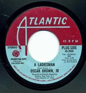 A Ladiesman Mono / Stereo Oscar Brown, Jr Promo 45 RPM - Picture 1 of 1