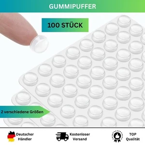 Silikon Anschlagpuffer 100 Stück Elastikpuffer Schutzpuffer Puffer Wandschutz - Bild 1 von 6