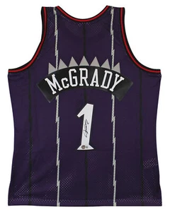 Raptors Tracy McGrady Authentic Signed Purple M&N HWC Swingman Jersey BAS Wit - Picture 1 of 5