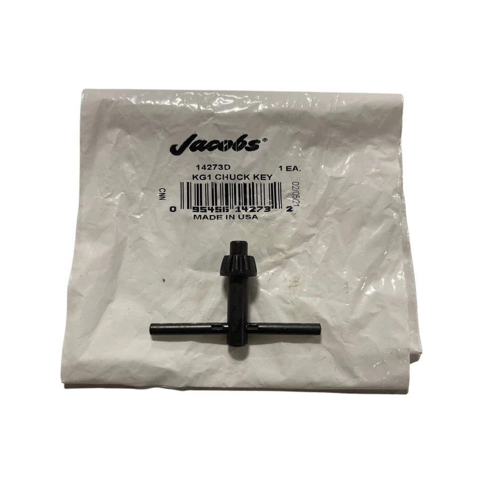 Jacobs KG1 Chuck Key	For MC1, H1, DC1, MC2, H4, U4, & DC4 Series 14273D - Image 1 of 1