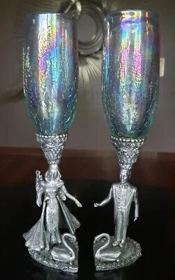 De colección. Juego de novia y novio de peltre Ballena Bay 💝 San Valentín Foto 1 de 4