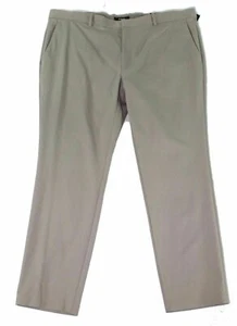 NWT ALFANI Men's FLAT FRONT STRETCH PANTS DARK SAND 36x32 - Picture 1 of 1