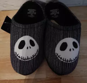 Men’s Disney The Nightmare Before Slippers Christmas Jack Skellington Size 9 M - Picture 1 of 3