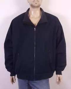 EUC Orvis Briar Jacket Navy Blue Full Zip Fleece Lined Harrington SZ XXL - Picture 1 of 4