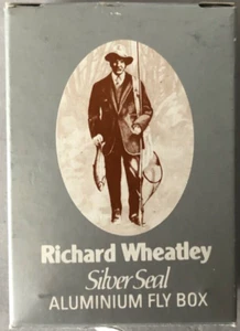 Vintage Richard Wheatley Silver Seal Slim Alloy Fly Fishing Box Mint. - Picture 1 of 9
