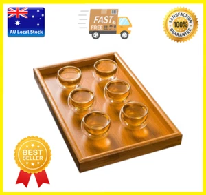 Pack of 6 Double Wall Small Glass Tea Cup Bar Shots Wine Cup 50ml - Picture 1 of 12
