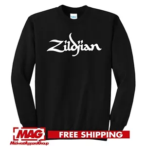 ZILDJIAN CUELLO REDONDO Platillos de baterista Sudadera Percusión Batería Música Platillo Logotipo - Imagen 1 de 3