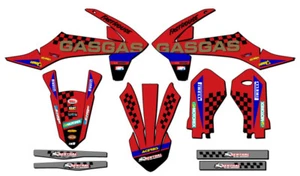 2021-2024 MC-E 3 CHECK Red Senge Graphics Kit Compatible with GASGAS - Bild 1 von 10