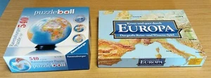 Konvolut: Gesellschaftsspiele - Reise durch Europa und Puzzleball 3D - 540 Teile - Bild 1 von 12