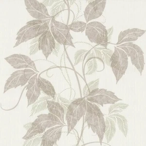 Papel pintado P+S Sinfonia 42089-20 gris crema hojas papel pintado no tejido no tejido - Imagen 1 de 1