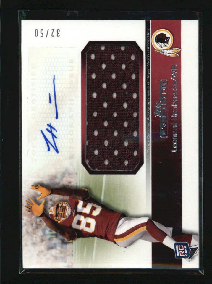 LEONARD HANKERSON 2011 TOPPS PRECISION ROOKIE AUTO JUMBO JERSEY #32/50 AF3831 - Image 1 of 1