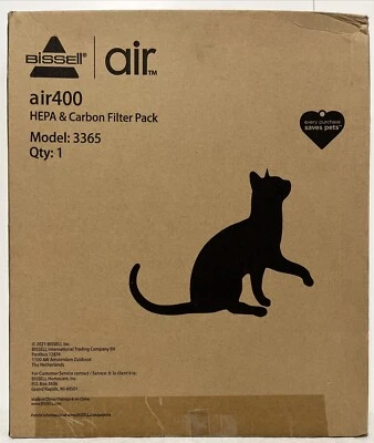 Geniune BISSELL HEPA y paquete de filtro de carbono para air400 modelo 3365 Foto 1 de 2