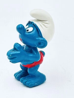 Figura de juguete de PVC de buceo Super Pitufos de colección High Diver 1982 Hong K Foto 1 de 4