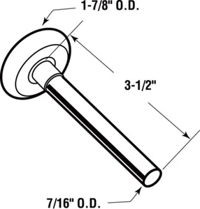 Prime-Line GD52203 Plastic Silver Garage Door Roller 1-7/8 Dia. x 3.5 L in. - Picture 1 of 1