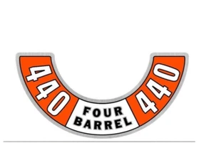 440 Air Cleaner Decal for Dodge For Mopar Fits 14" and larger air cleaner tops - Picture 1 of 2