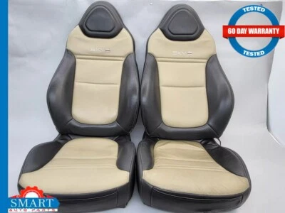 Juego de cojín de respaldo de asiento Saturn Sky Red Line superior inferior negro/beige 33 k 07-09 OEM Foto 1 de 4