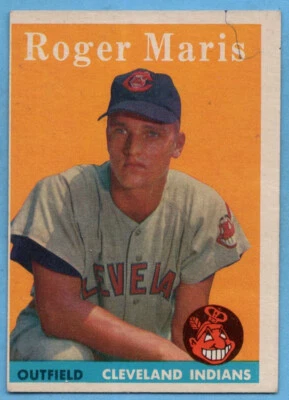 1958 Topps No47 Роджер Марис VG-VGEX МАРКИРОВАННЫЙ ДЕБЮТАНТ RC New York Yankees A4660 - Изображение 1 из 2