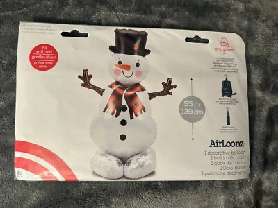Globo muñeco de nieve Hanukkah Navidad fiesta papel aluminio relleno con decoración de aire Foto 1 de 4